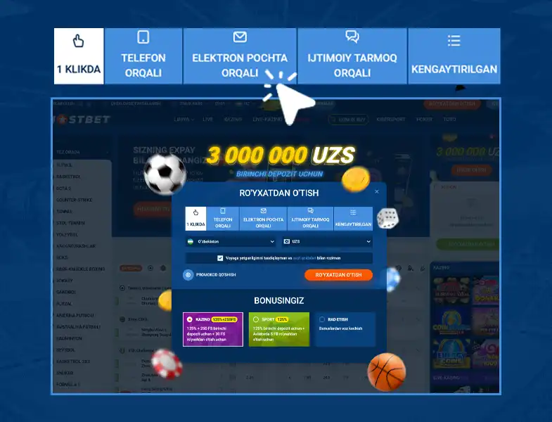 Methods to Register on Mostbet in Uzbekistan