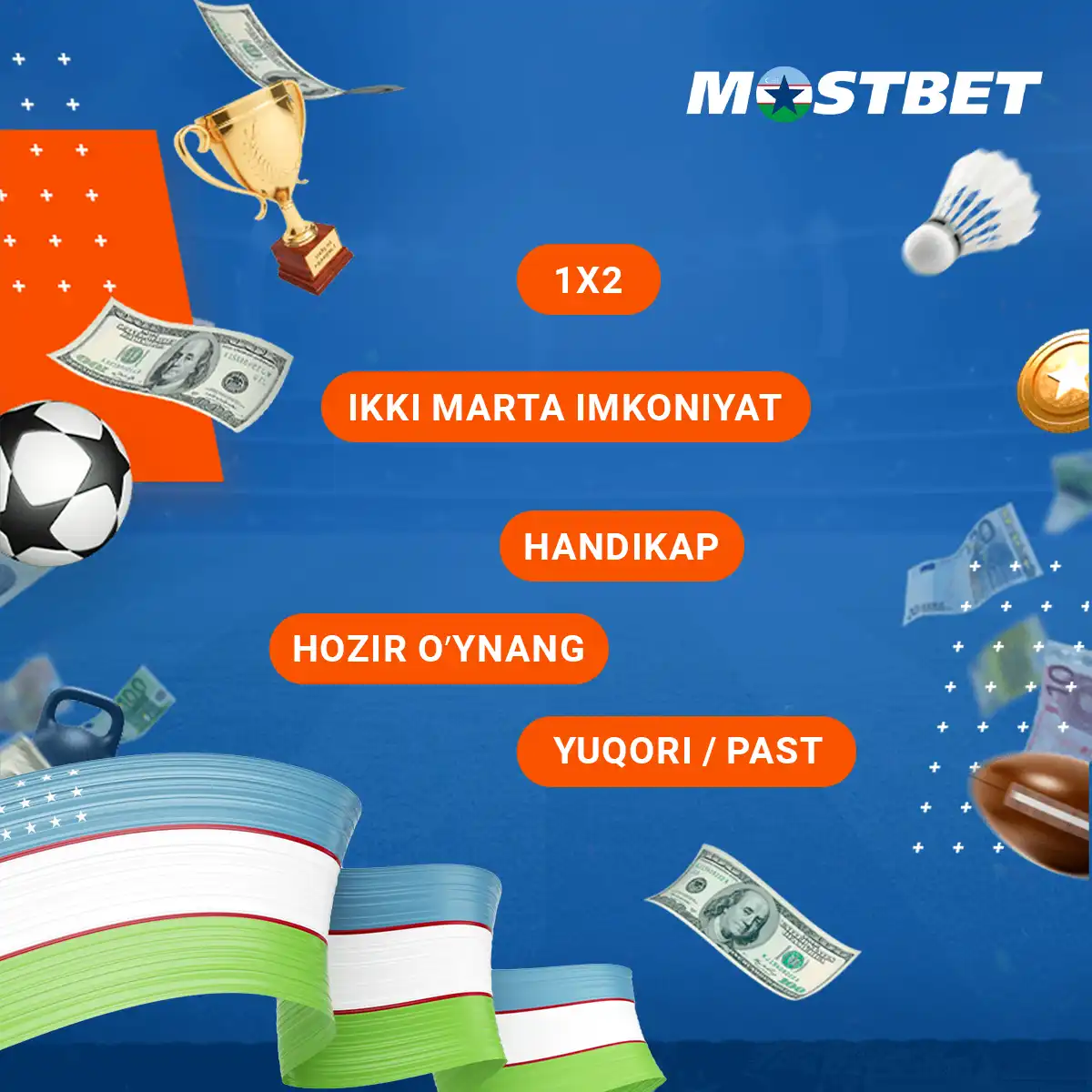 What types of betting options are available on the Mostbet platform?